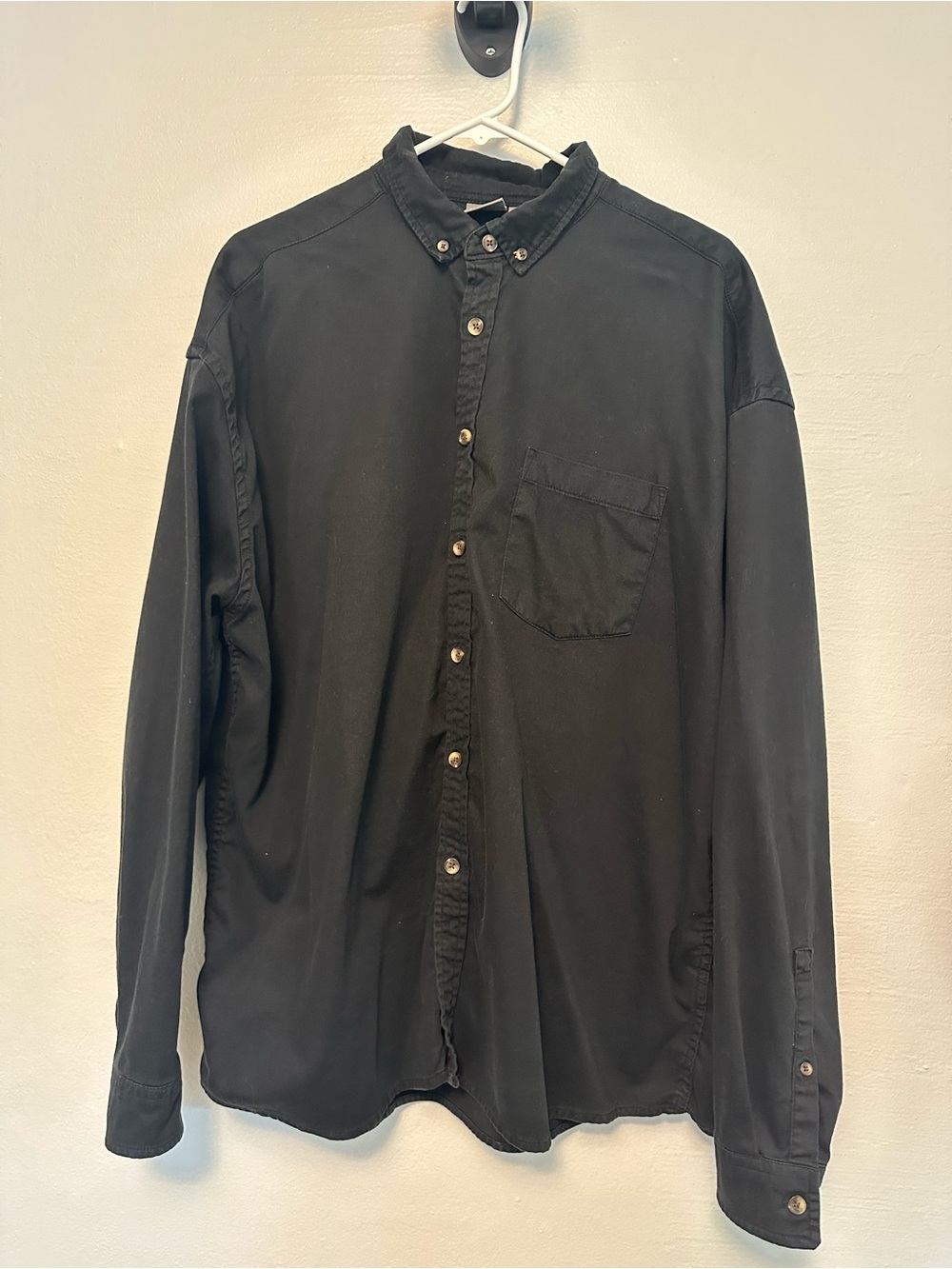 ASOS Oversized Black Casual Button-Down Shirt